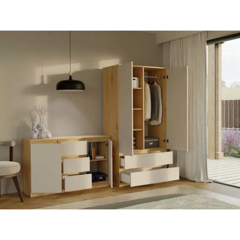 MALWA SS-90 wardrobe artisan tamm/kašmiir