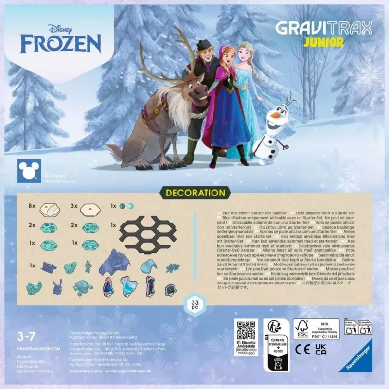 Ravensburger GraviTrax Junior laienduskomplekt Frozen Track 23861 – laienduskomplekt GraviTrax Junior ehitussüsteemile