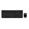 Klaviatuuri-hiirekomplekt CHERRY DC 2000 Universal USB AZERTY Belgian Must