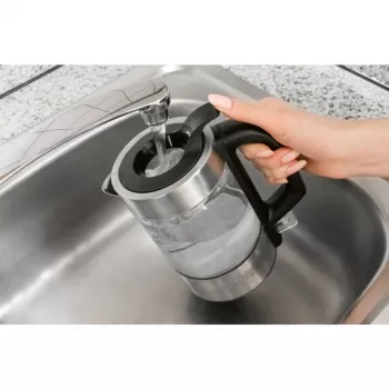 ProfiCook PC-WKS 1229 G elektriline veekeetja 1 L 1600 W roostevaba teras, läbipaistev