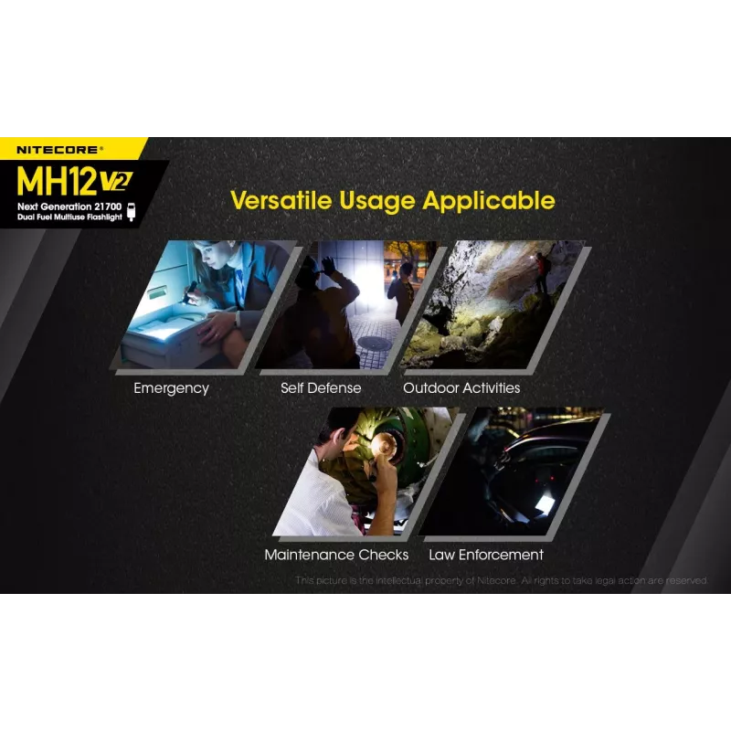 Käsilamp Nitecore MH12 V2 Must