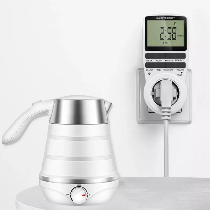 Elektrooniline taimer QOLTEC PC0628 LCD-ekraaniga, 24-tunnine tagasiloendus