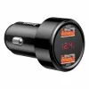 Autolaadur Baseus CCMLC20A-01 — nutitelefonidele, sisend 12–24 V, väljund kuni 20 V, must