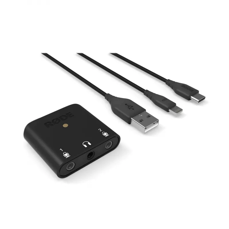RØDE AI-Micro heliliides Kahekanaliline 24 bit 48 kHz Must