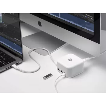 XtremeMac XWH-XCP-03 sülearvuti dokkimisjaam ja pordireplikaator Juhtmega ühendatav USB 3.2 Gen 1 (3.1 Gen 1) USB-C Valge (XWH-XCP-03)