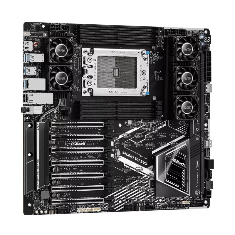 ASRock WRX90 WS EVO emaplaat AMD WRX90 Socket sTR5 EEB