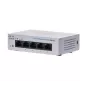 Haldamatu L2 Gigabit Ethernet lüliti Cisco CBS110 — 5x RJ-45 10/100/1000, 1U, 12V DC, 2048 MAC, 10 Gbit/s