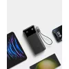 PowerBank USB-C kaabliga 20000 mAh 30W Must