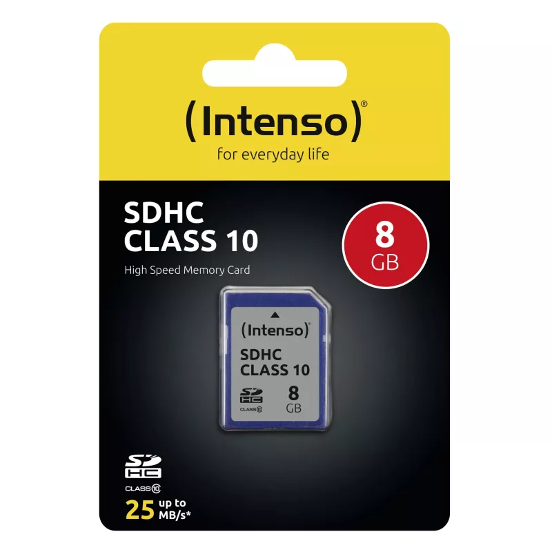 MÄLUKAART SDHC 8GB C10/3411460 INTENSO