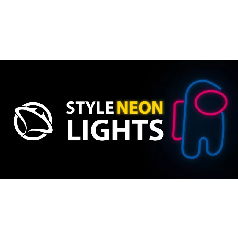 Dekoratiivne neoon-stiilis LED-valgusti MANTA SNL27BLT Style Neon Lights ASTRONAUT, pistikühendusega laua-/seinale kinnitatav LED-aktsent