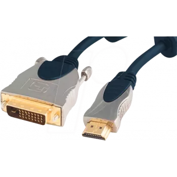 Videokaabli adapter ShiverPeaks SP77480 1m HDMI Type A DVI-D Sinine