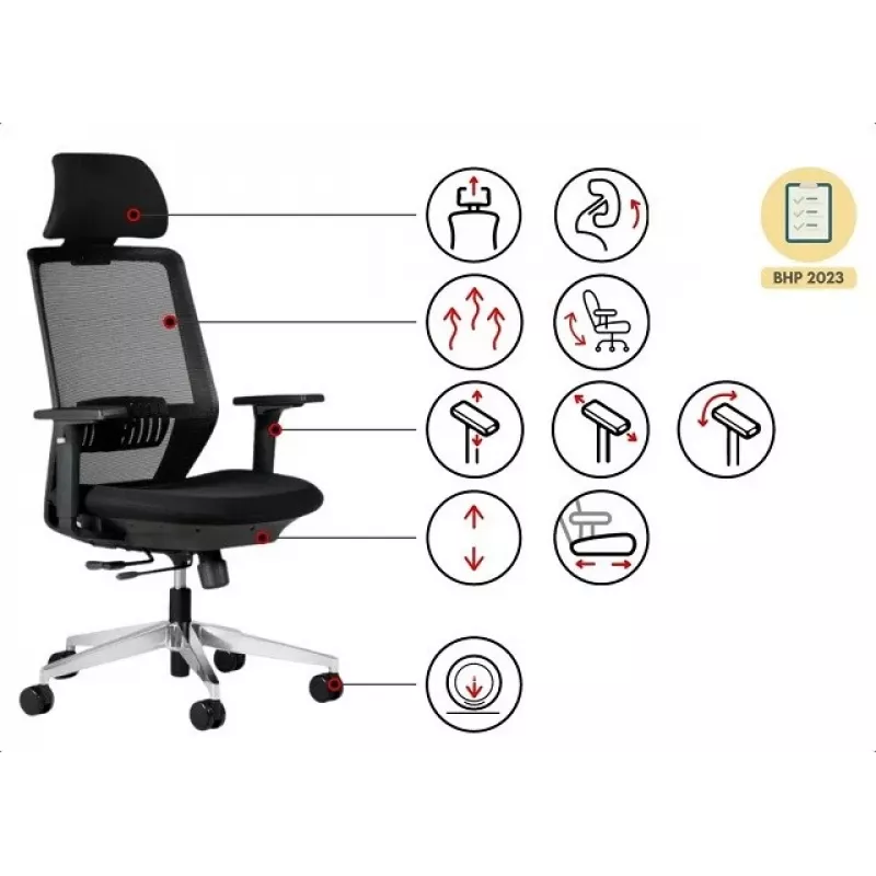 SPECTRUM Ergonoomiline kontoritool must