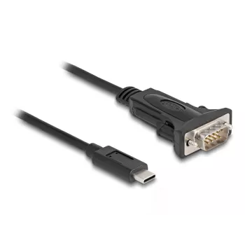 DeLOCK Adapter USB USB-C to RS-232 D-Sub 9 pin male 0.25 m