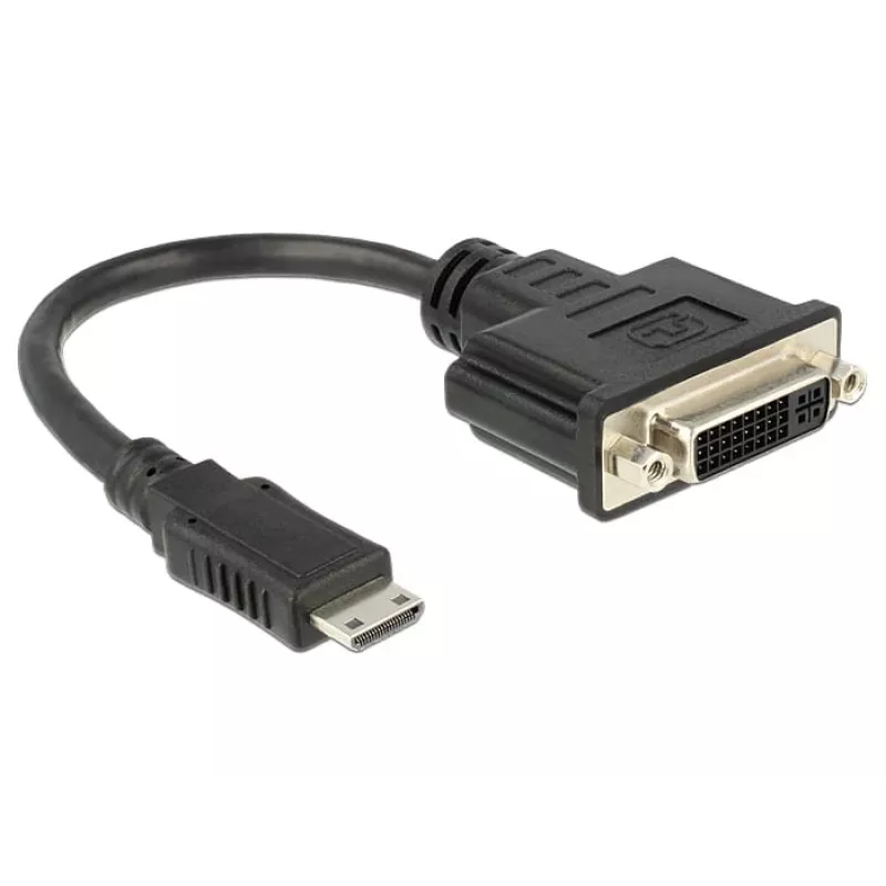 Video kaabli adapter DeLOCK 65564 0,2 m HDMI Type C DVI-D Must