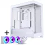 PHANTEKS NV-Serie NV5 MK2 ATX-korpus, karastatud klaas, DRGB - matt valge + Glacier One 360M25 Gen2 DRGB AiO vedelikjahutus - 360 mm