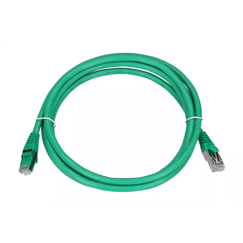 Extralink Cat.6 FTP 2m LAN ühenduskaabel, vaskvõrkkaabel, keerupaar 1Gbit/s