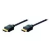 Assmann HDMI High Speed ühenduskaabel. tüüp A M/M. 10,0 m. Ethernetiga. endine HDMI 1.4. UL. must. kuldne (AK-330107-100-S)