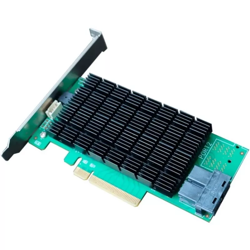 HighPoint Rocket 710L 8x Port to PCIe 3.0 x8 12Gb/s SAS DAS - Serial Attached SCSI (SAS) - SAS1