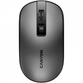 CANYON MW-18, 2,4 GHz juhtmevaba laetav hiir Pixart sensoriga, 4 klahvi, vaikne lüliti parema/vasaku klahvi jaoks, DPI: 800/1200/1600, maksimaalne kasutusaeg 50 tundi ühe täislaadimisega, 300
