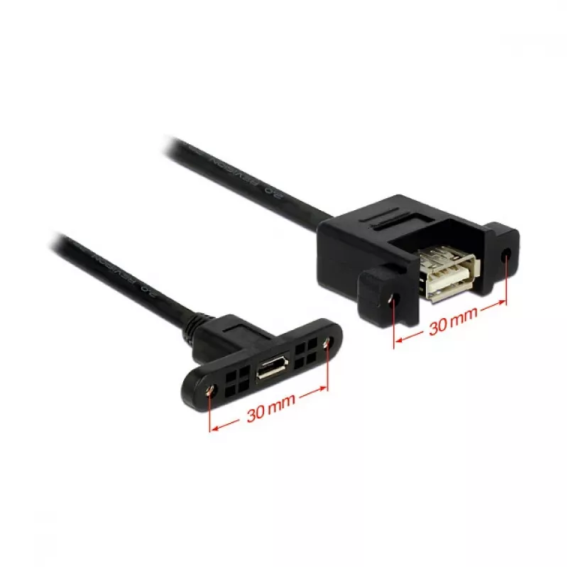 USB-kaabel DeLOCK 1m USB2.0 Micro-B/USB2.0-A