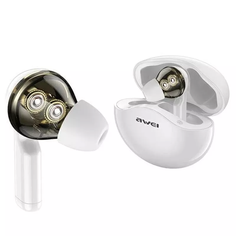 Kõrvaklapid Awei AWEI T12TWS Bluetooth spordikõrvaklapid valge
