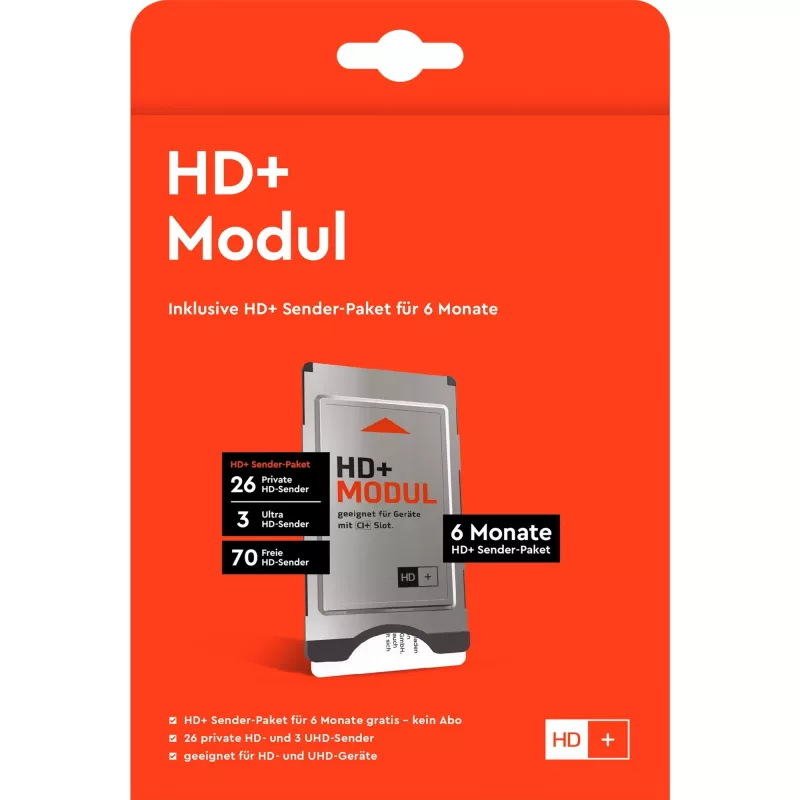 HD plus HD+ moodul koos 6 kuu HD+ kanalipaketiga
