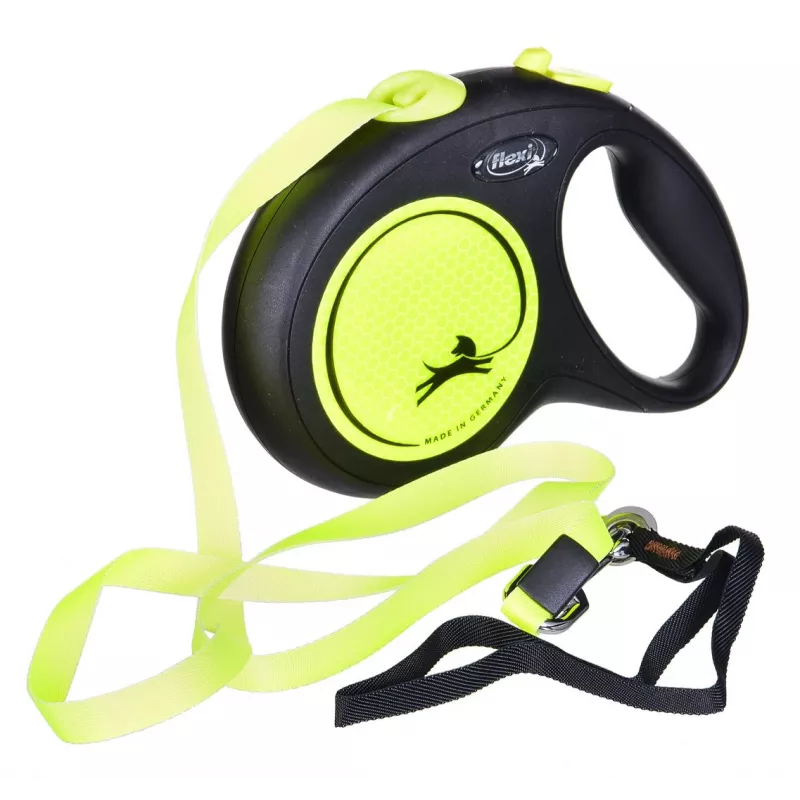 FLEXI uus Neon L - sissetõmmatav rihm - 5 m