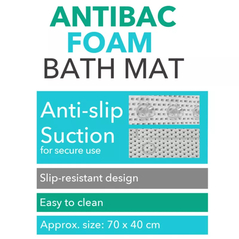 Vannimatt Beldray LA032722UFFEU7 Antibac Foam – vannitoa põrandamatt antibakteriaalse vahupinnaga