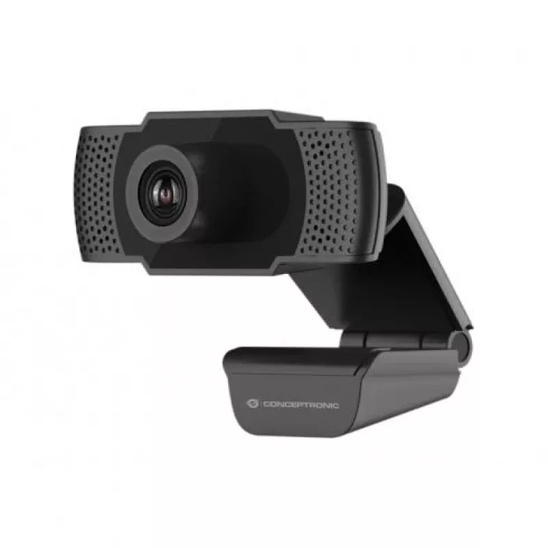 Conceptronic AMDIS 1080P Full HD veebikaamera mikrofoniga, 2 MP, 1920 x 1080 pikslit, Full HD, 30 kaadrit/s, H.264, M-JPEG, YUV, 90°