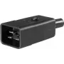 as - Schwabe IEC seadme pistik, sirge, pooluste arv: 3 10 A Must 62084 1 tk (62084)