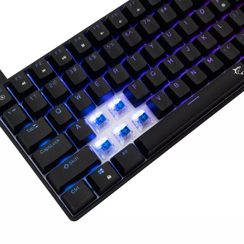 Mehaaniline klaviatuur White Shark GK-005121 RGB-valgustuse ja Blue lülititega