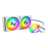 AIO vesijahutus Montech Hyper Flow ARGB 240 mm Valge — 240 mm radiaator, ARGB valgustus, valge viimistlus