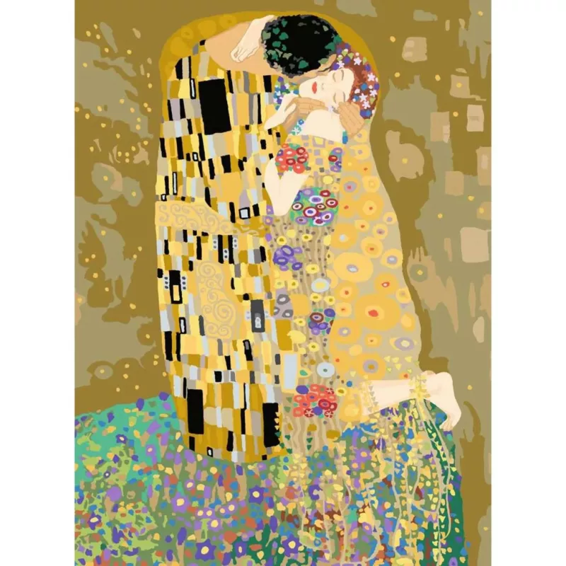 Ravensburger CreArt ART Collection maalimiskomplekt — Suudlus (Klimt) 23916, numbrimaali lõuendikomplekt