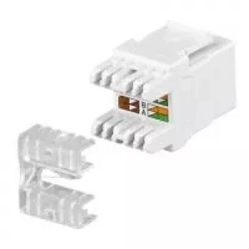 Keystone-pistikupesa GOOBAY Cat5 UTP LSA-ühendusega, valge