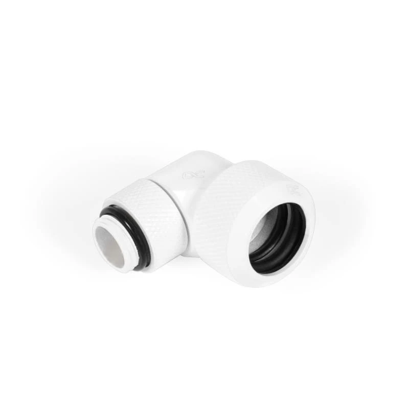 Alphacool 90° pööratav G1/4 isane kuni 16 mm OD kõvatoru liitmik (mudel 17621)