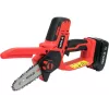 Akutoitega kettsaag YATO YT-828135 — 18V Li-Ion 2Ah, 10 cm latt, 3200 p/min, 4,8 m/s keti kiirus, 26 lüli