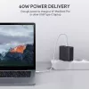 Seinalaadija PA-D3 2xUSB Power Delivery (1xUSB+1xUSB C) 5.4A 60W Dynamic Detect