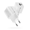 Seinalaadija everActive SC-330Q 1x USB-A ja 1x USB-C pesaga, 20 W, valge