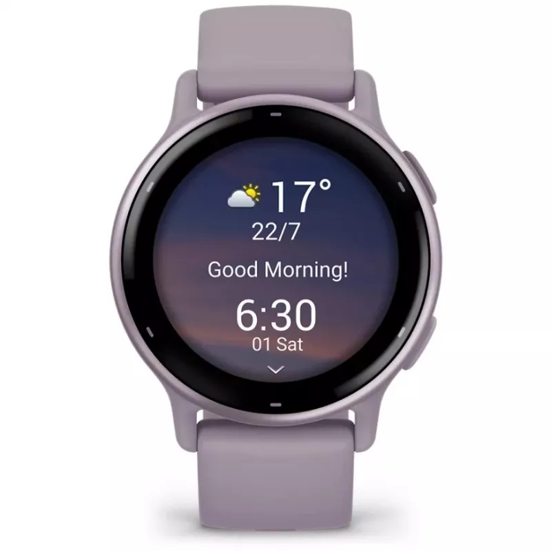 Garmin Vivoactive 5 3,05 cm (1.2) AMOLED Digital 390 x 390 pikslit Puutetundlik Violetne Wi-Fi GPS (satelliit)