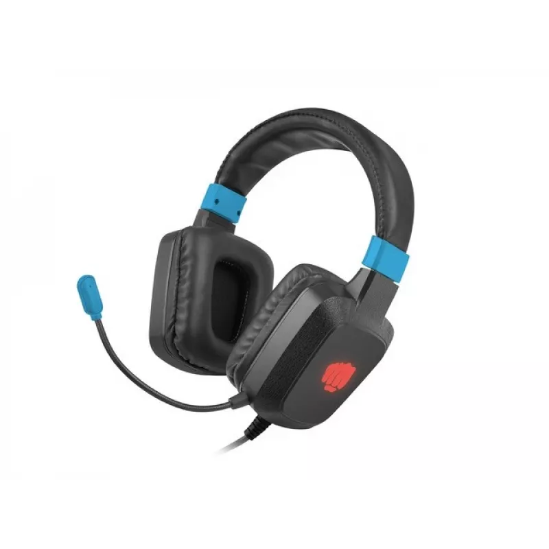 Juhtmega mänguripeakomplekt Fury NFU-1584 koos boom-mikrofoniga, ümberkõrvaklappidega, 98 dB, 15–25000 Hz, 2 m kaabel, USB ja 3,5 mm, sinine