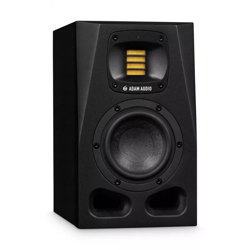 Stuudiomonitorid ADAM AUDIO A4V Must, 2-suunalised, 90W RMS, 4-tolline bassikõlar, LED-ekraan, rack'ile paigaldatav