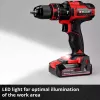 Einhell TE-CD 18/44 Li-i 24000 RPM 1,59 kg Must, Punane