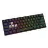 Mehaaniline mänguriklaviatuur SAVIO MustOUT X2 PEACH — 61 klahvi, 60%, QWERTY, RGB LED, hot-swap, USB Type-A/USB-C, eemaldatav kaabel