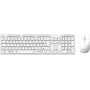Juhtmega täissuuruses klaviatuur koos hiirega MediaRange MROS278 — USB, QWERTZ Saksa, valge