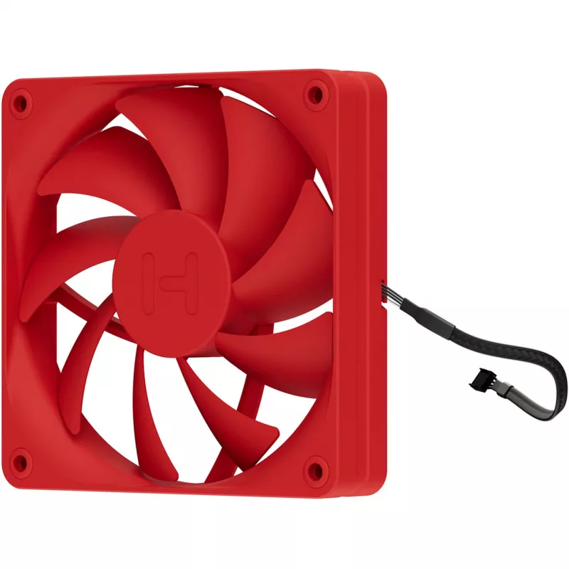 Arvuti jahutusventilaator HYTE FA12-RR-4 120 mm, 1500 p/min, 72 m³/h, 1,6 mmH2O, vedeldünaamiline laager, punane, 4 tk pakendis