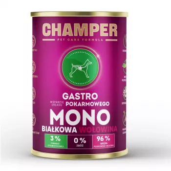 CHAMPER Gastro Monoprotein Beef - märg koeratoit - 400g