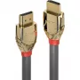Lindy 10 m standardne HDMI-kaabel, Gold Line, 10 m, HDMI tüüp A (standardne), HDMI tüüp A (standardne), 4096 x 2160 pikslit, kuldne, hall