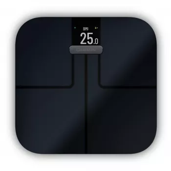 Elektrooniline isiklik kaal GARMIN Index S2 — must, max 181,4 kg, Wi‑Fi/Bluetooth, kehakoostis
