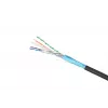 Võrgukaabel Extralink Keerdpaar CAT6 FTP (F/UTP) V2 Välistingimustesse 305M Must