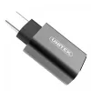 UNITEK Y-A025CGY kaabli liides/sugupuu adapter USB Type-C USB Type-A Metallic